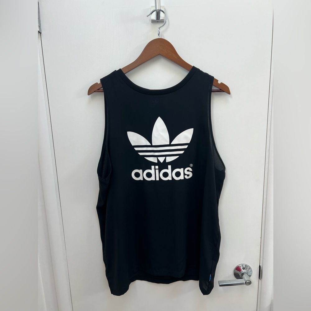 Adidas Originals Trefoil Tank Black, Size Large Great Condition